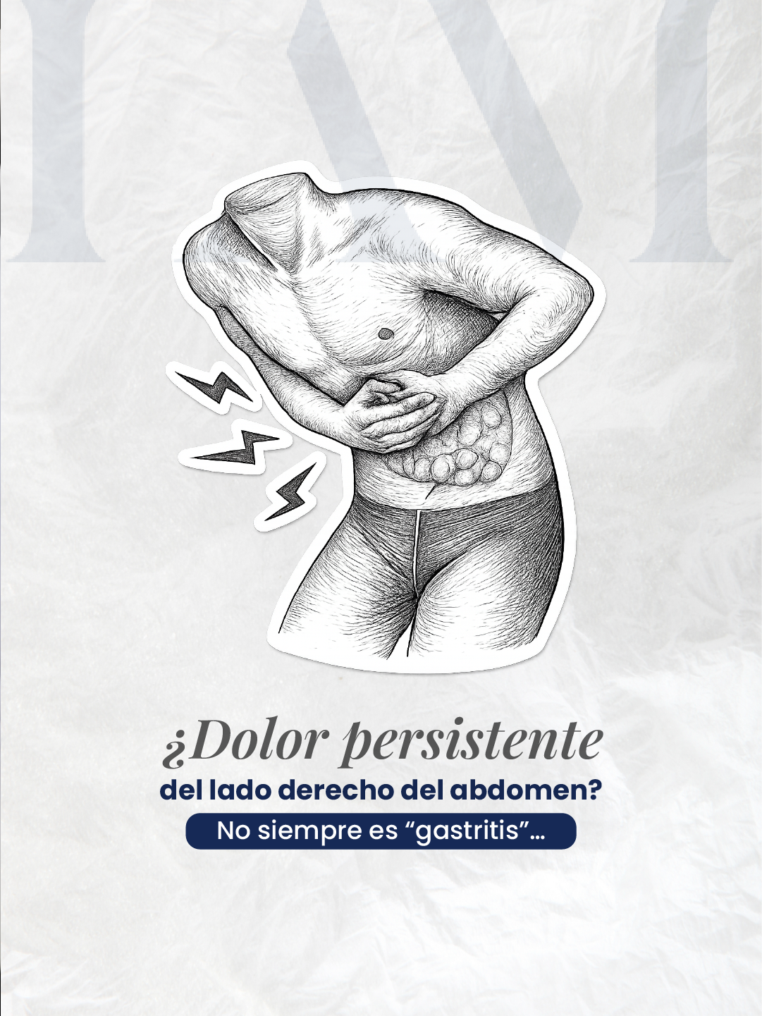 Dolor persistente del lado derecho del abdomen: no siempre es "gastritis".